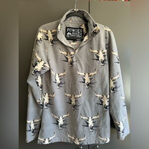 Long horn fleece quarter zip